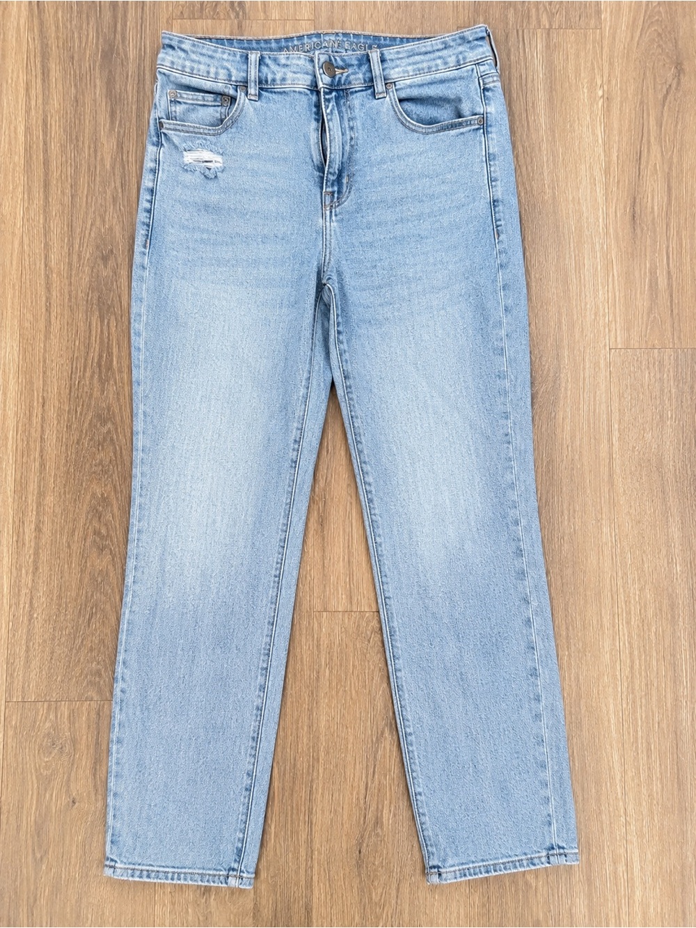 American Eagle Outfitters Light Blue Straight Leg Jeans
